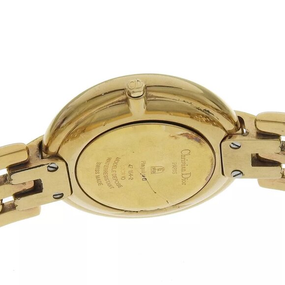 Dior Bakira Watches 47 154-2 blackDial Plated Gold Quartz Analog display mens main image 7